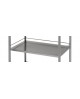 Stainless steel guard rail 3 sides for trolley 60x40 cm