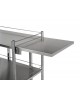 Stainless steel fold-away flap for trolley