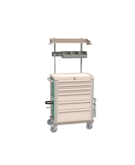 Chariot d'anesthésie Eolis® 600x400 - Équipé
