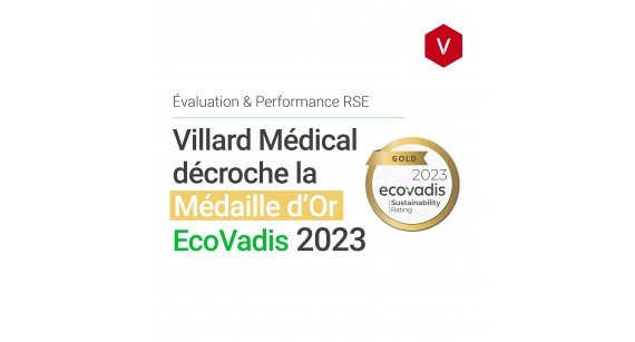 Villard Médical décroche la médaille d’or EcoVadis 2023 pour sa politique RSE